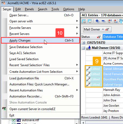 Save your modifications