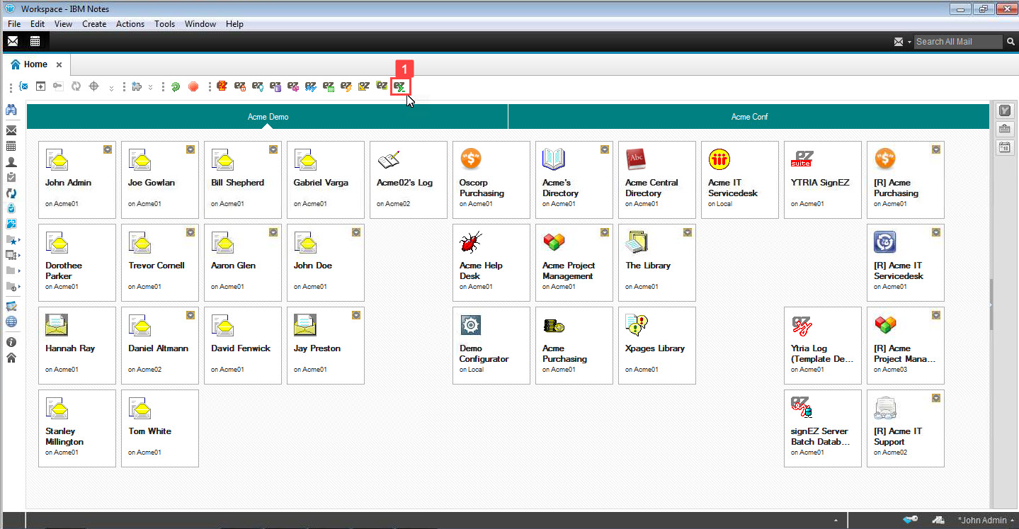 Click on the consoleEZ toolbar icon to get started