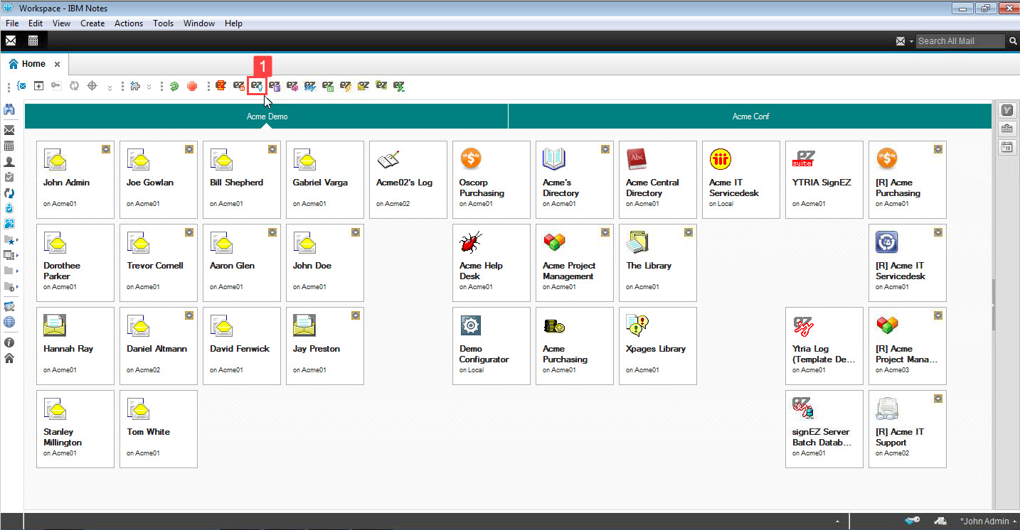 To get started, click the agentEZ icon in the toolbar