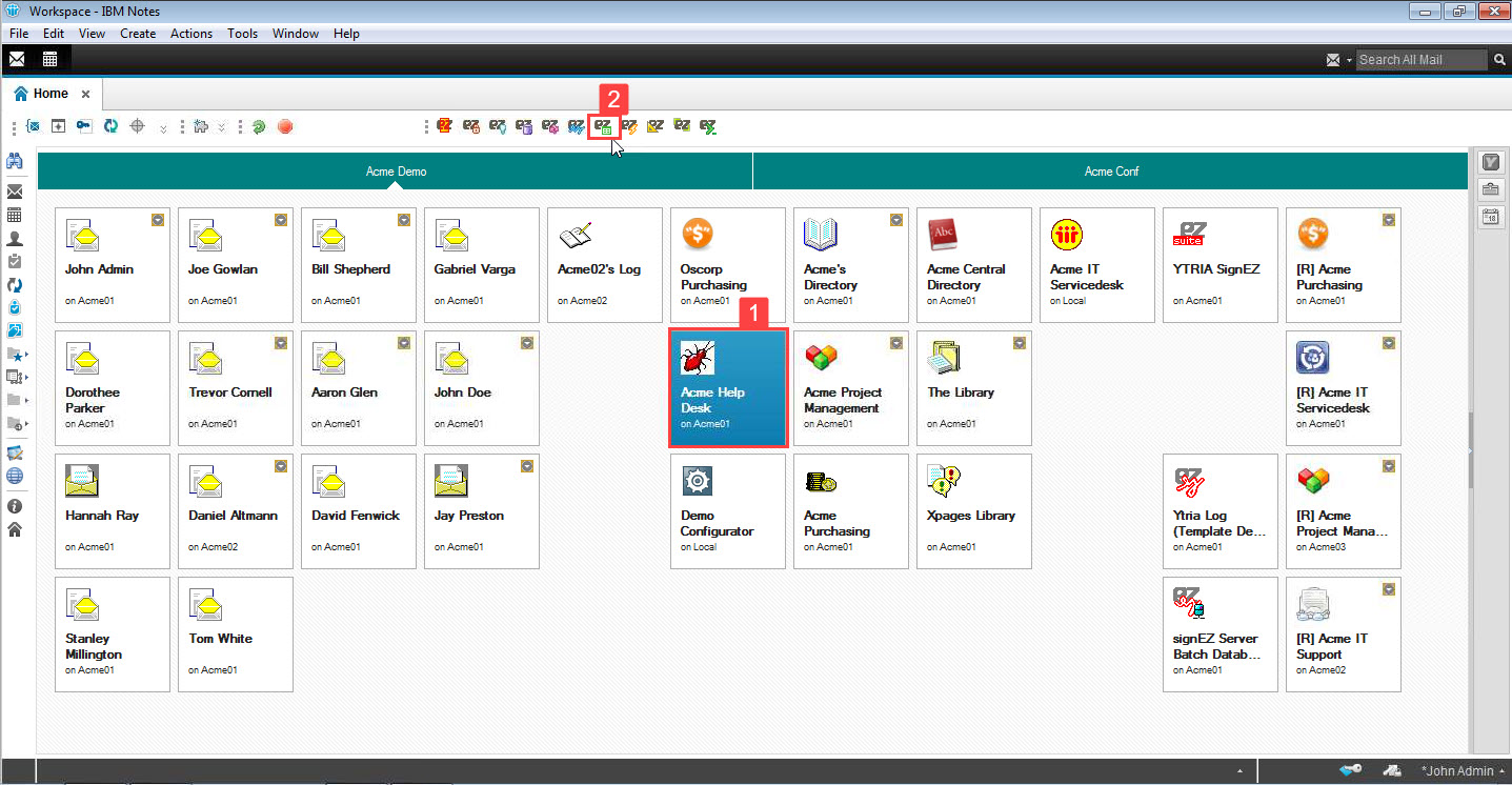 Click the viewEZ icon in the Ytria toolbar