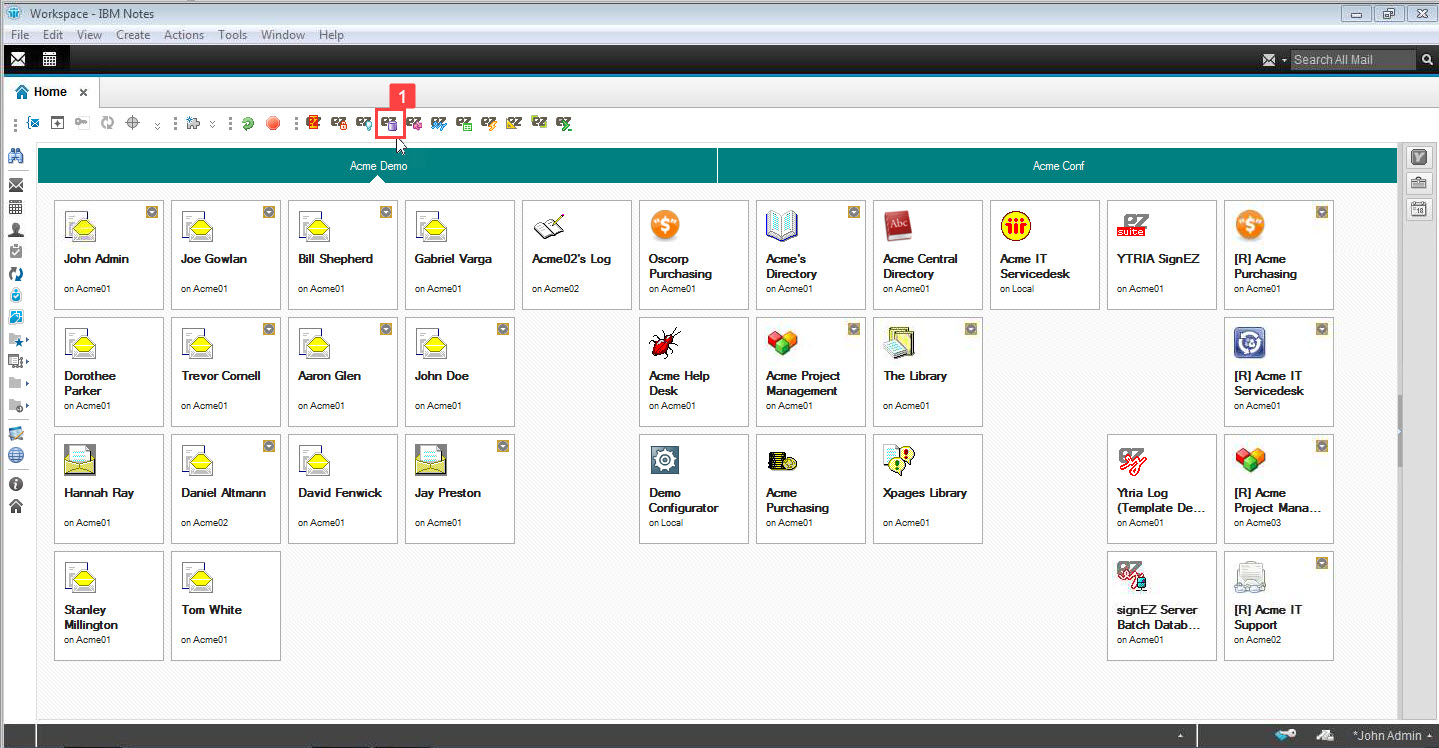 To get started, click the databaseEZ icon in the toolbar