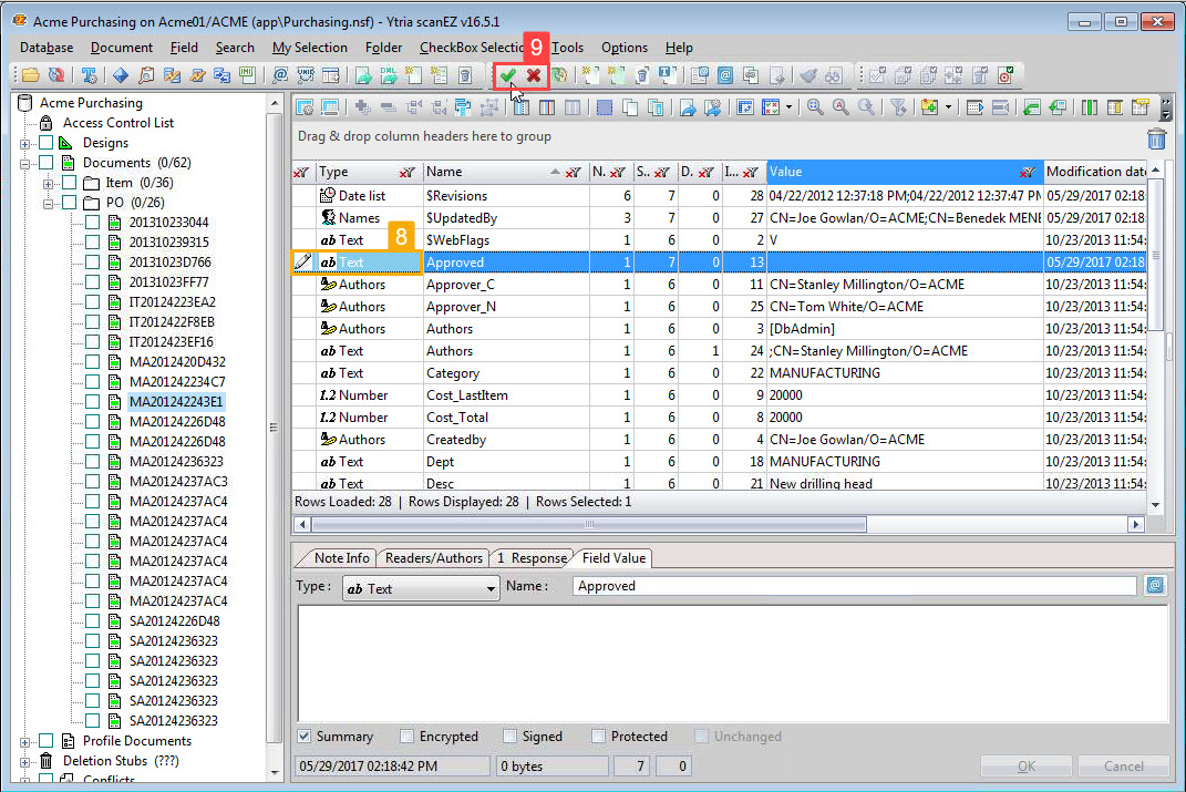 Your newly set type is now reflected in the 'Type' column