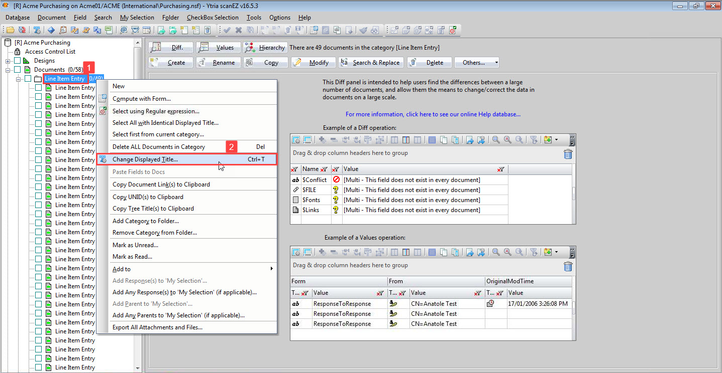Select the appropriate folder