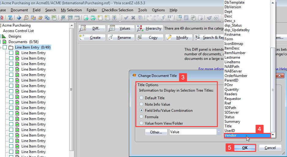 Choose the method used to retrieve the information to display as the title